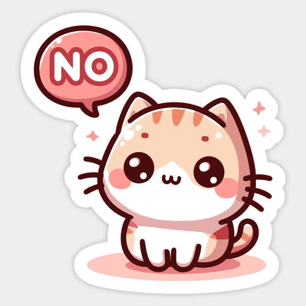 Whimsy Denial Kitty Sticker by PhotoSphere